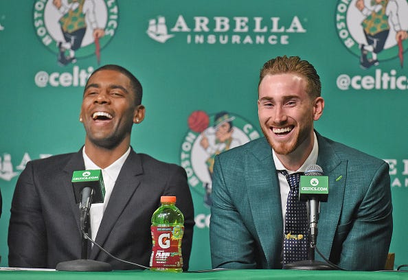 Kyrie Irving and Gordon Hayward