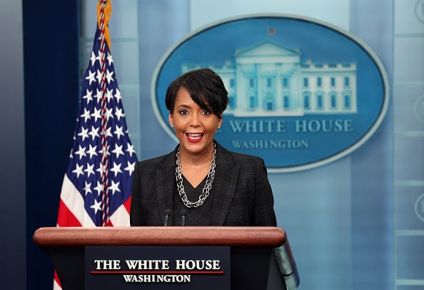 Keisha Lance Bottoms, President Joe Biden