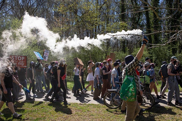 protests, Atlanta, police training center