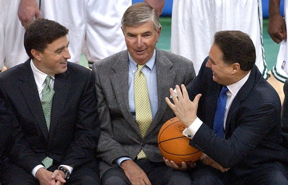 Wyc Grousbeck, Irving Grousbeck, and Stephen Pagliuca