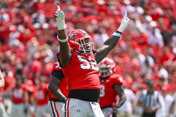 Georgia Bulldogs defensive lineman Christen Miller