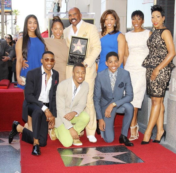 Steve Harvey and family 