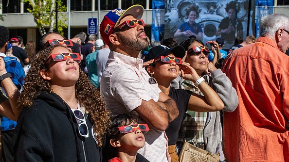 Tracking centerline of April's Total Solar Eclipse
