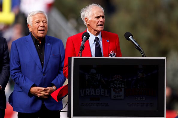 Dante Scarnecchia and Robert Kraft