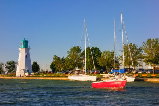 Sailboats at Port Dalhousie, St. Catherines, Ontario