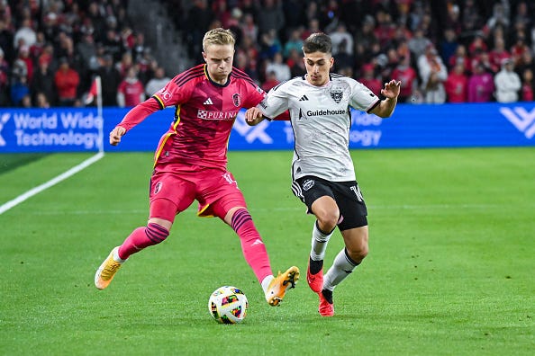 St. Louis City defender Tomas Totland (14)