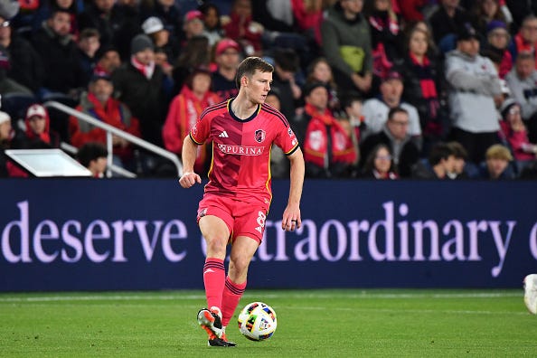 ST. LOUIS, MO - Chris Durkin #8 of St. Louis City SC
