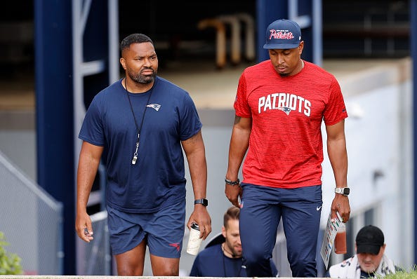 Jerod Mayo and DeMarcus Covington