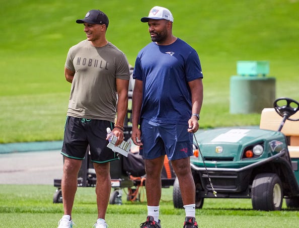 Joe Mazzulla and Jerod Mayo