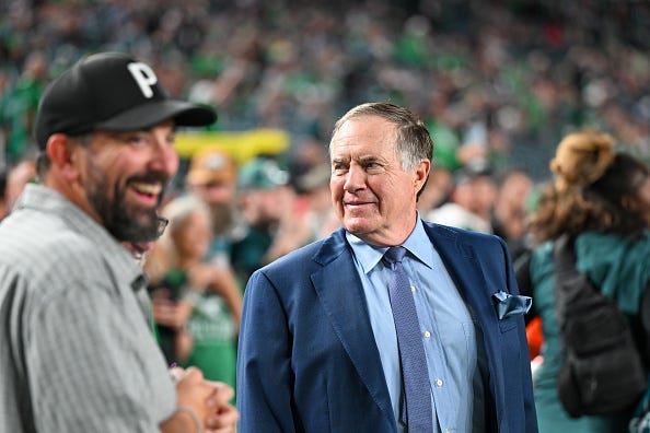 Matt Patricia and Bill Belichick