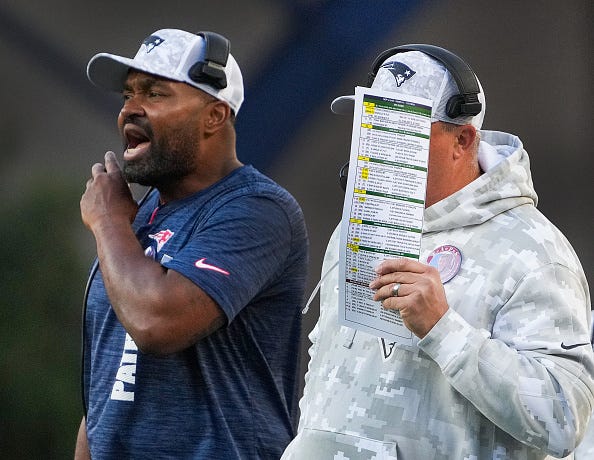 Jerod Mayo and Alex Van Pelt