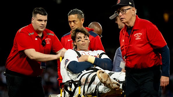 Triston Casas out for season with left patellar tendon rupture