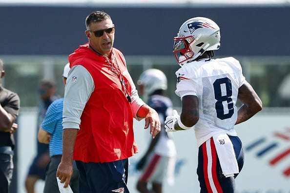 Mike Vrabel and Stefon Diggs