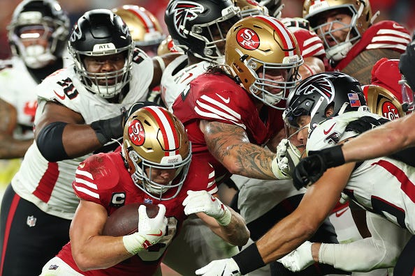San Francisco 49ers running back Christian McCaffrey