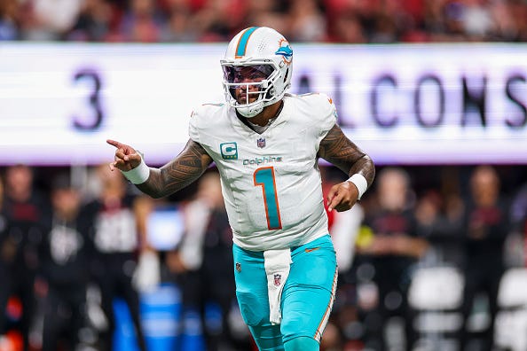 Miami Dolphins quarterback Tua Tagovailoa