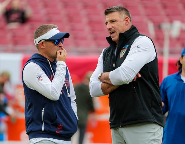Mike Vrabel debunks rumors of Josh McDaniels feud
