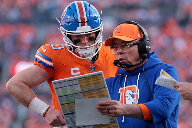 Bo Nix and Sean Payton