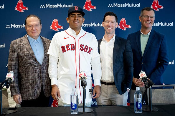 Ranger Suarez, Craig Breslow, Sam Kennedy and Scott Boras