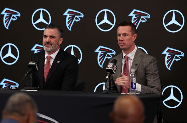 Atlanta Falcons Head Coach Kevin Stefanski | Atlanta Falcons President of Football Matt Ryan