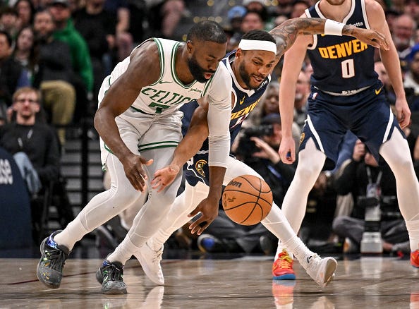 Bruce Brown and Jaylen Brown