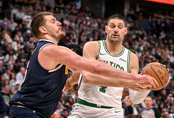 Nikola Jokic and Nikola Vucevic
