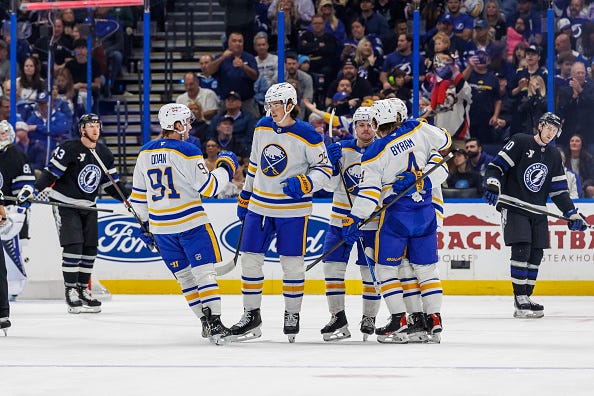 The Sabres turned Saturday in Tampa Bay into a laugher - Audacy