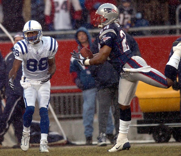 Ty Law and Marvin Harrison