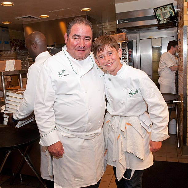 E.J. and Emeril Lagasse 