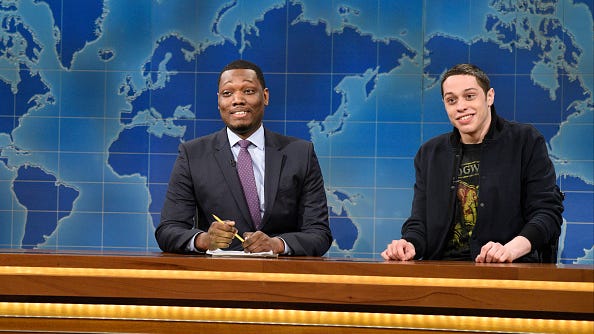 Michael Che declines Kanye West's offer to stop working with Pete Davidson: 'Sorry Ye'