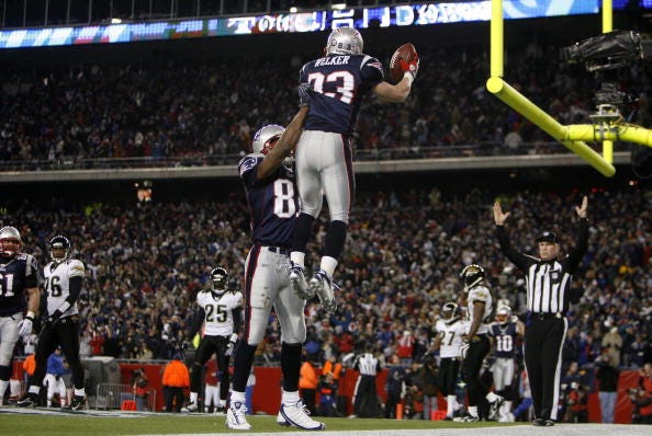 Wes Welker and Randy Moss