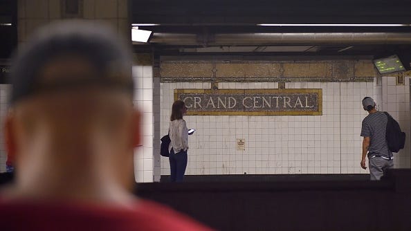 Man's foot severed by train after falling into tracks at Grand Central Station: officials