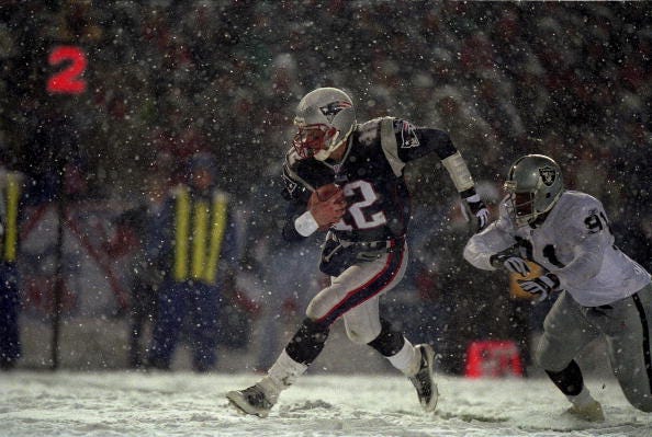 Tom Brady and Regan Upshaw