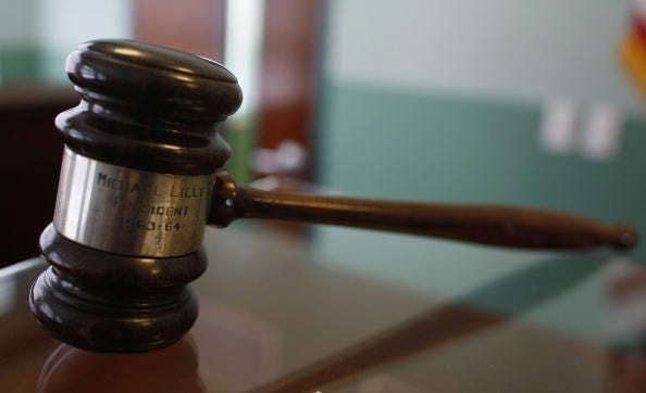 A judge's gavel