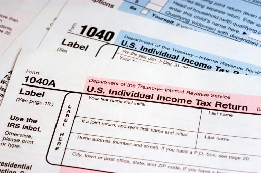 Internal Revenue Service federal tax form