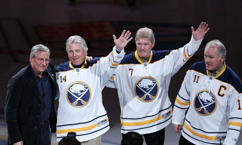 Terry Pegula, Rene Robert, Rick Martin and Gilbert Perreault