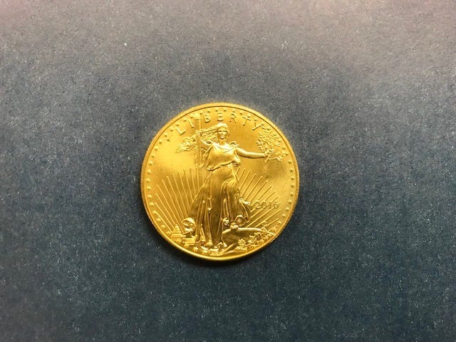 Salvation Army of Chicago received its first gold coin donation this season Nov. 8, 2019, in Crystal Lake 