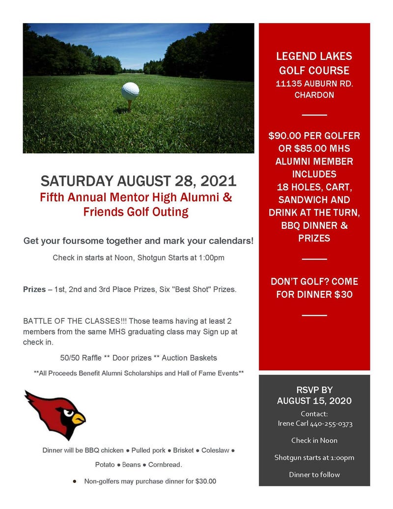 Golf Outing Mentor High Alumni 
