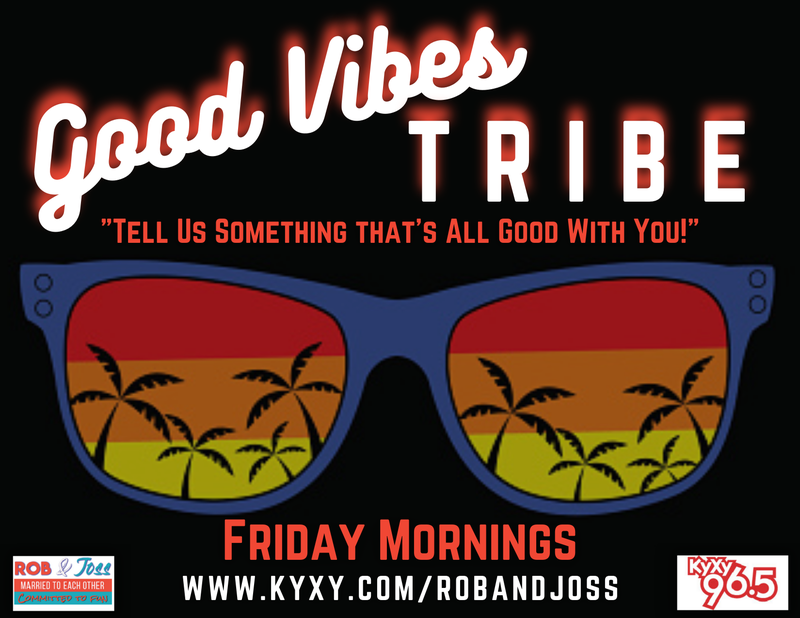 Good Vibes Tribe Logo with sunglasses and palm trees
