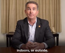 Governor Ralph Northam speaks on Covid restrictions