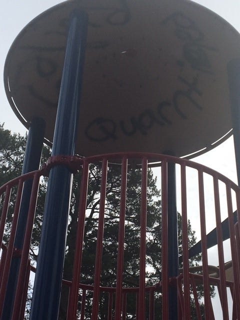 Gower Park graffiti; 5k for tips that lead to arrest of 