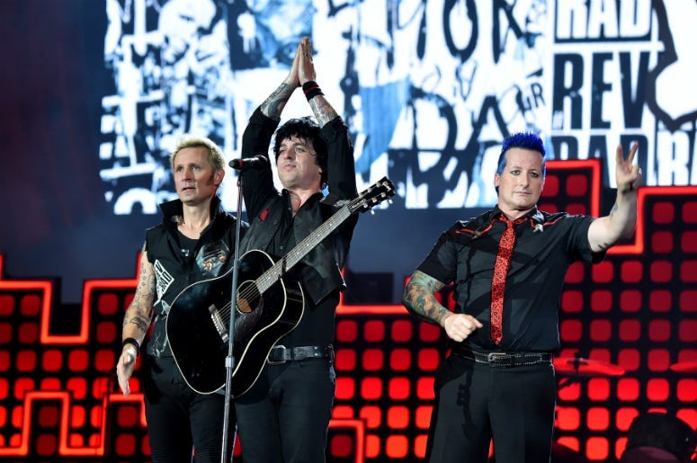 Green Day performs onstage during the 2017 Global Citizen Festival