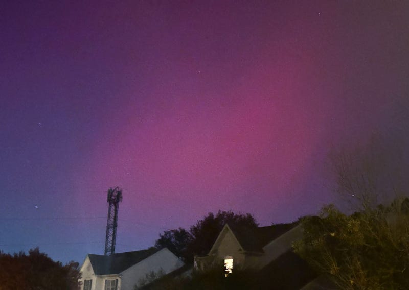 The aurora borealis as seen from Blackwood, N.J.