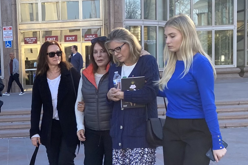 rebecca grossman outside courthouse