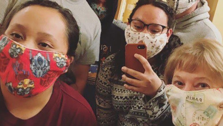 Face masks by Cristina Kjos