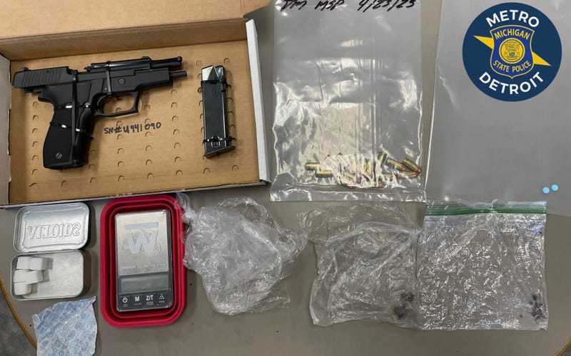 gun and drugs seized