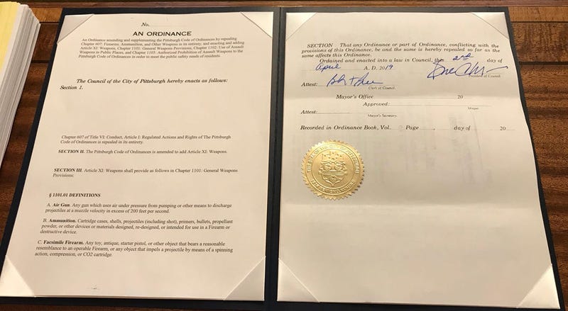 City of Pittsburgh gun legislation