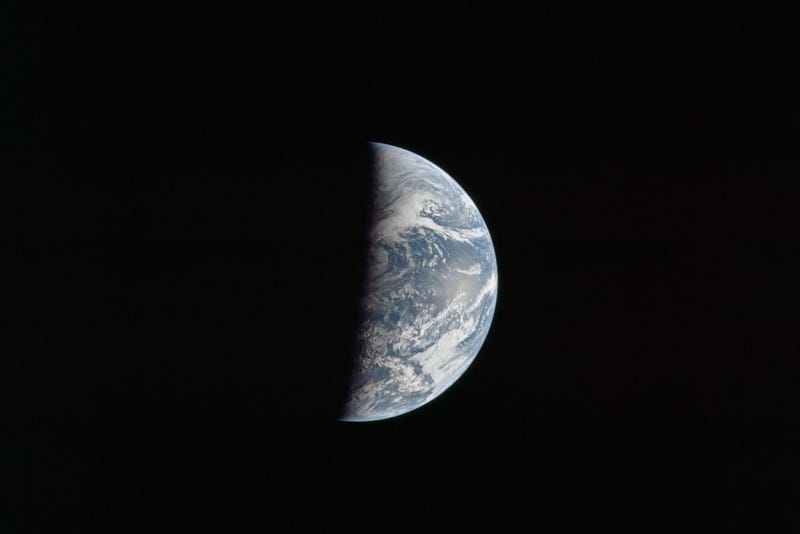 Earth at about 162,000 km or 87,500 nautical miles. North is down. The eastern Pacific Ocean dominates the view.