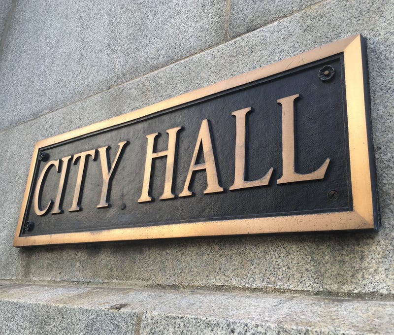 Chicago City Hall bronze plaque