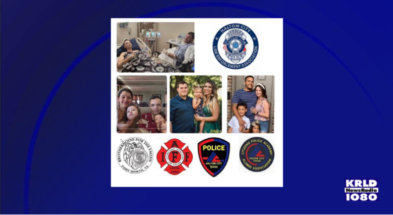 Haltom City police officers shot in the line of duty.