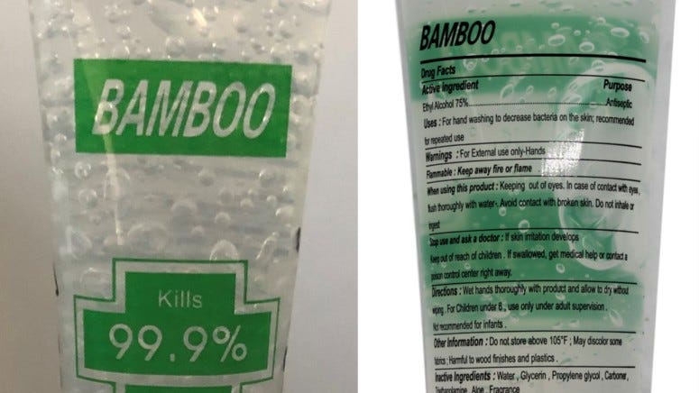 Michiganders told to stop using Bamboo hand sanitizer; Product to be pulled from shelves